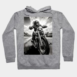 Motorcycle Ride: Two Wheel Freedom "I’m Not Always Grumpy Sometimes I’m on My Motorcycle" Hoodie